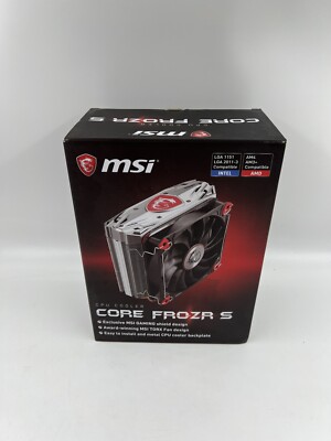 MSI Core Frozr S CPU Air Cooler '4 Heatpipes, 1x 120mm PWM Fan