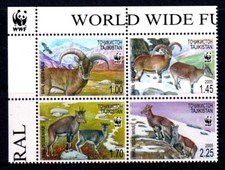 Tadschikistan 2005 Bharala - WWF Complete Mint MNH Set Block SC 266