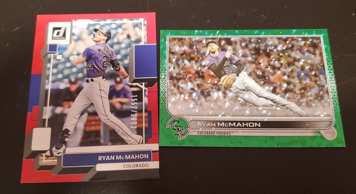 Ryan McMahon. Red #'d Parallel & Green #'d Bubble Parallel 