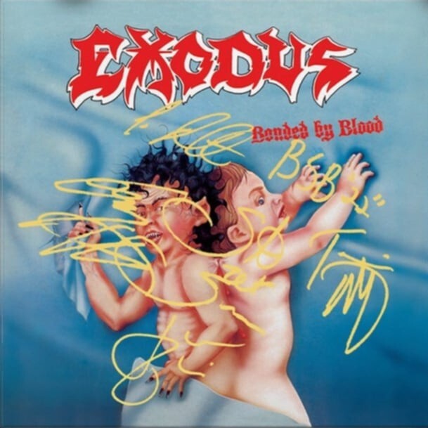 EXODUS Bonded by Blood レコード LP Bonded By Blood EXODUS Vinyl LIMITED GOLD SIGNED EDITION 1
