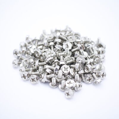 50x PC Grobgewinde Schrauben Gehäuse Netzteil Grafikkarte HDD Hex 32x6mm 6-32