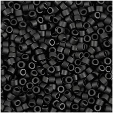 Miyuki Delica Seed Beads Size 11/0 Matte Black 7GM Tube DB0310