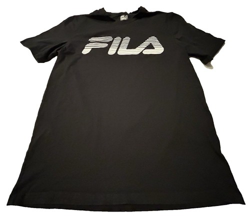USED [RARE] FENDI  _ FILA COLLABORATION T-SHIRT, SIZE M, BLACK MIX
