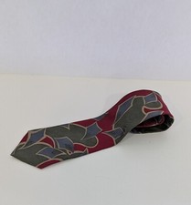 Vintage Enrico Coveri Men's Silk Abstract Geometric Pattern Neck Tie.