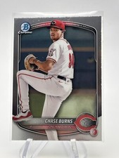 CHASE BURNS 2025 BOWMAN CHROME BASE PROSPECT REDS #BCP-122
