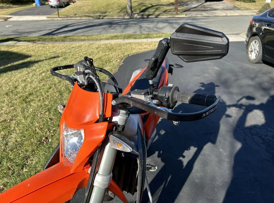 Espejos retrovisores de aventura para motocicleta y montaje de manillar de 7/8" para DRZ400 DRZ 400SM DR650SE Foto 4 de 4