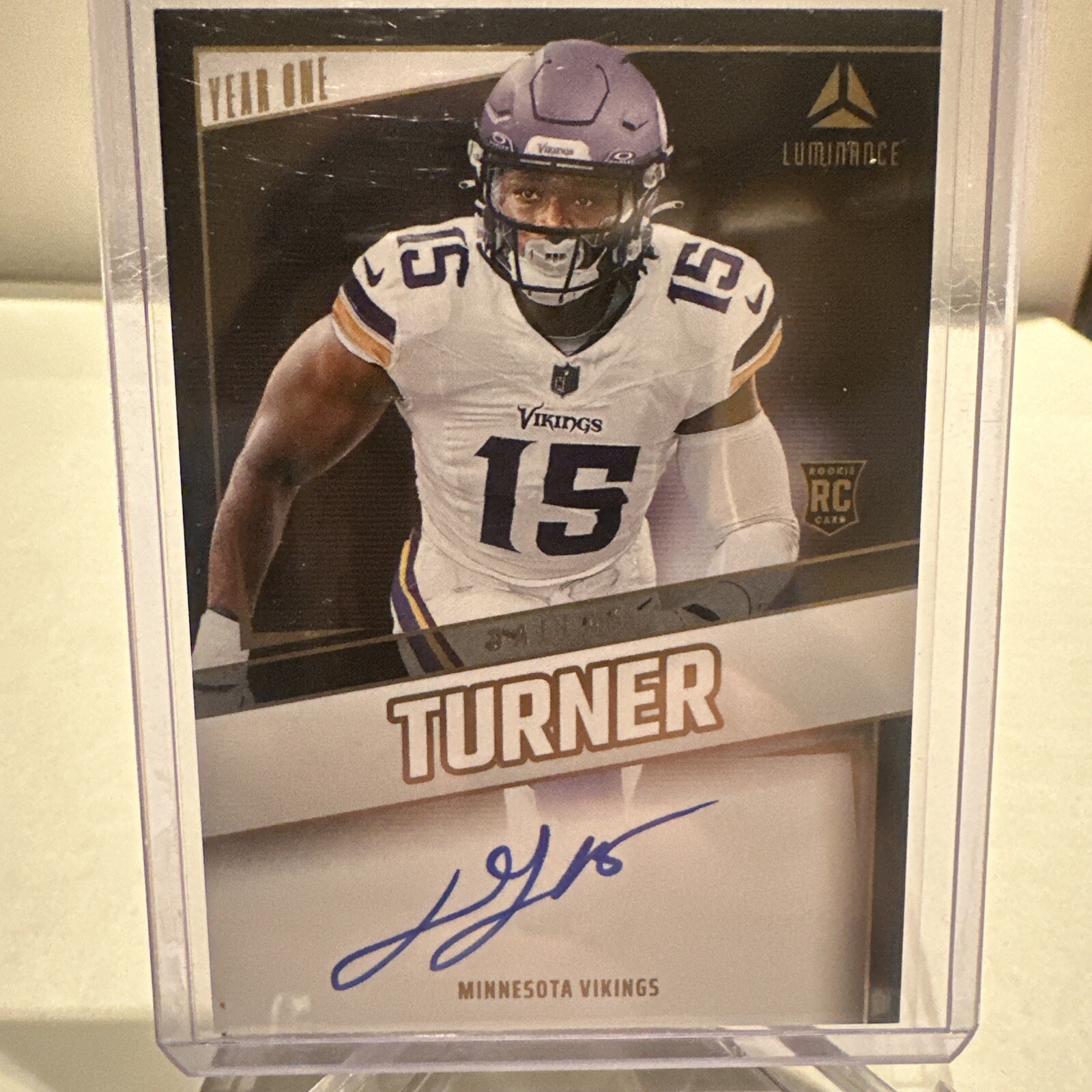 2024 Panini Luminance - Year One Signatures Blue Ink #YOS-DTR Dallas Turner
