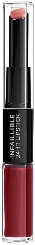 L'Oreal Paris Infallible 24HR 2 Step Lipstick  | 700 Boundless Burgundy |
