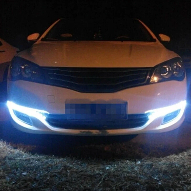 2x Blanco 12V 10-LED Luz de circulación diurna DRL Coche Niebla Luz de conducción diurna EE. UU. Foto 3 de 4