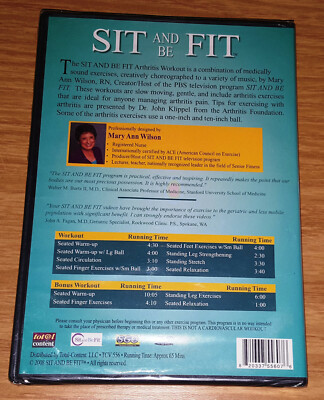 Sit and Be Fit DVD NEW/SEALED Arthrits Workout Seniors PBS Mary