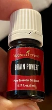 Young Living BRAIN POWER (5ml0.17fl oz) PURE Essential Oil Blend - NEW!