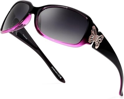 IGnaef Polarized Womens Sunglasses 2 Pair Set UV400 Wrap Around