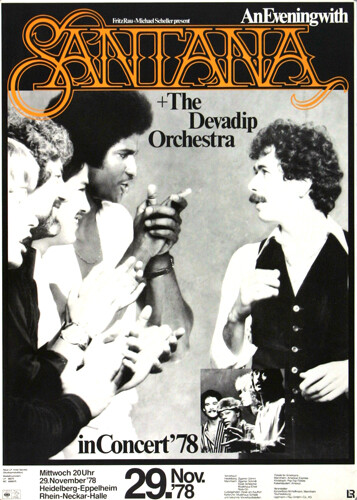 Santana - Inner Secrets, Heidelberg 1978 | Konzertplakat | Poster-image