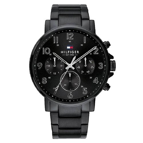 Tommy Hilfiger Tyson Black Leather Black Dial Model 1710586  display picture 1