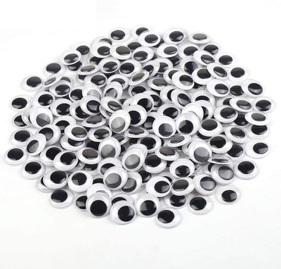 30Mm Black Googly Wiggle Eyes 100PCS with Self-Adhesive for DIY Handmade Crafts