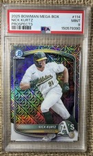 2025 Bowman Chrome - Nick Kurtz #93 Mega Box Mojo Refractor (RC)