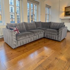 Loaf Chatnap Corner Sofa Modular Mink Velvet With Storage Delivery Available