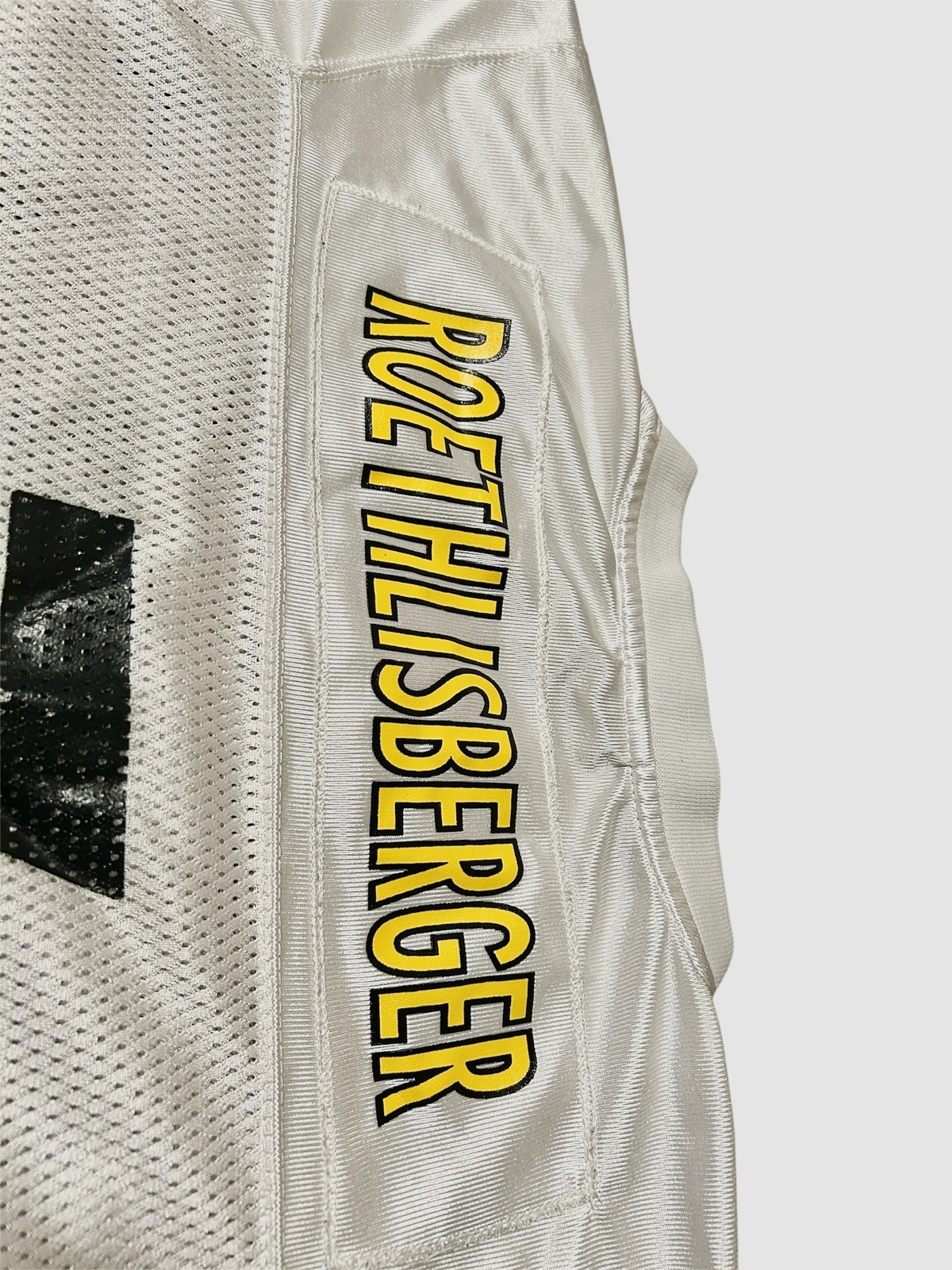 Reebok Pittsburgh Steelers #7 Ben Roethlisberger White Replica Jersey (Youth XL) thumbnail 5