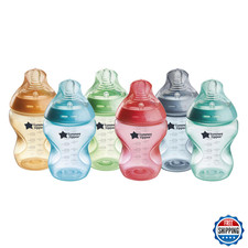 Tommee Tippee Natural Start Anti-Colic Baby Bottles 9oz 6pk Fiesta BPA-Free Slow