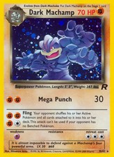 Dark Machamp - 10/82 - Pokemon Team Rocket Unlimited Holo Rare Card WOTC MP