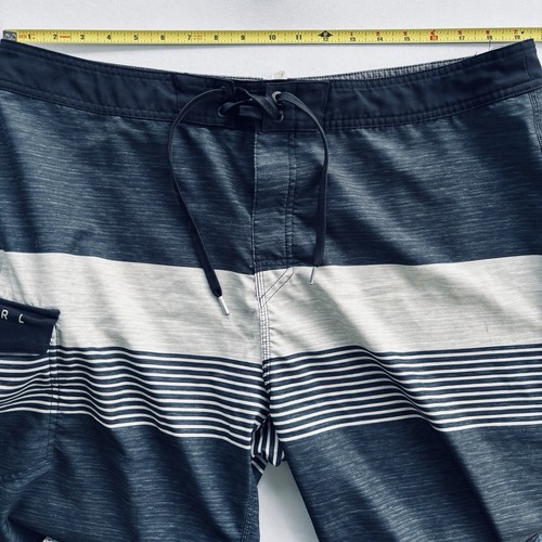 Rip Curl Boardshorts Herren 38 gestreift Kordelzug Badehose Surf Polyeste - Bild 9 von 13
