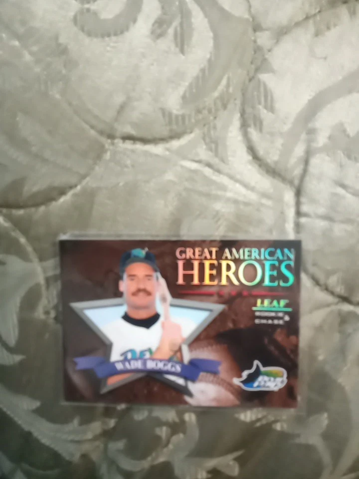 1998 Leaf Rookies & Stars Great American Heroes Samples Promo Wade Boggs #18 - Imagem 3 de 4