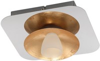 Chrom Gold Moderne Deckenlampe Deckenleuchte 510Lm 1X5,4W/Led 20X20X8 [Cm]