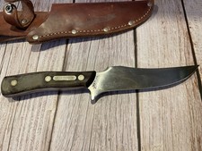 Schrade Old Timer 150T Deerslayer Vintage, USA-Made With Leather Sheath