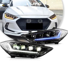 VLAND LED Headlights Assembly For 2017-2018 Hyundai Elantra w/Startup Animation