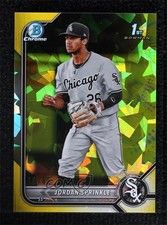 2022 Bowman Chrome Draft Sapphire Edition Yellow 16/99 Jordan Sprinkle 1j7t