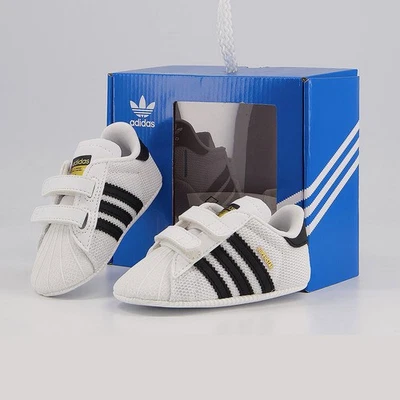 Adidas Superstar Crib Baby Sneaker Kinder Krabbel Lauflern Schuhe Weiß Schwarz - Bild 1 von 4