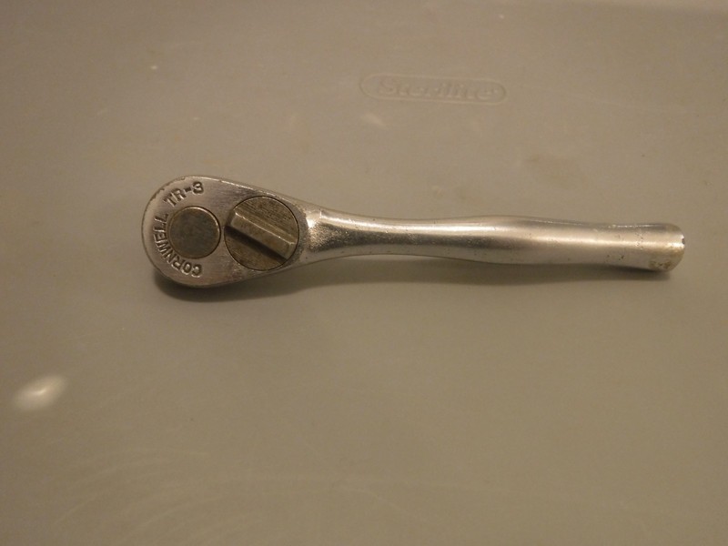Vintage Cornwell 1/4 inch TR-3 ratchet - Made in USA - 5 inches long
