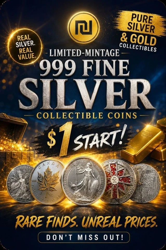 $1 Start • Pure Silver & Gold Collectibles