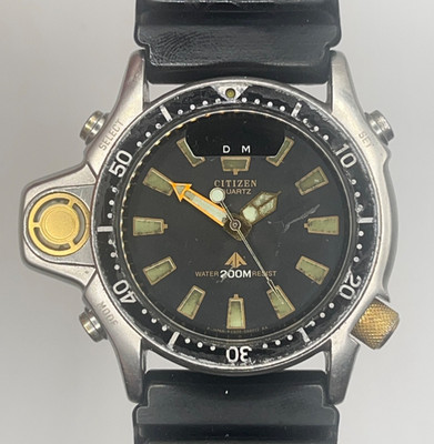 CITIZEN Promaster Aqualand Diver ~ C022-088093 Y ~ C022A ~Ana-Digi ~ Chronograph