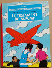 Jo Zette & Jocko Le Tetament de M. Pum HERGE éd Casterman rééd B 31 bis 1962 TBE