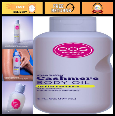 Cashmere Oil Vanilla 24HR Moisture, Plant-Based Squalane for Soft, Smooth Skin 6