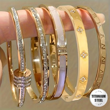 Titanium Bracelets These Five Bracelets Made of Titanium And Stainless Steel,