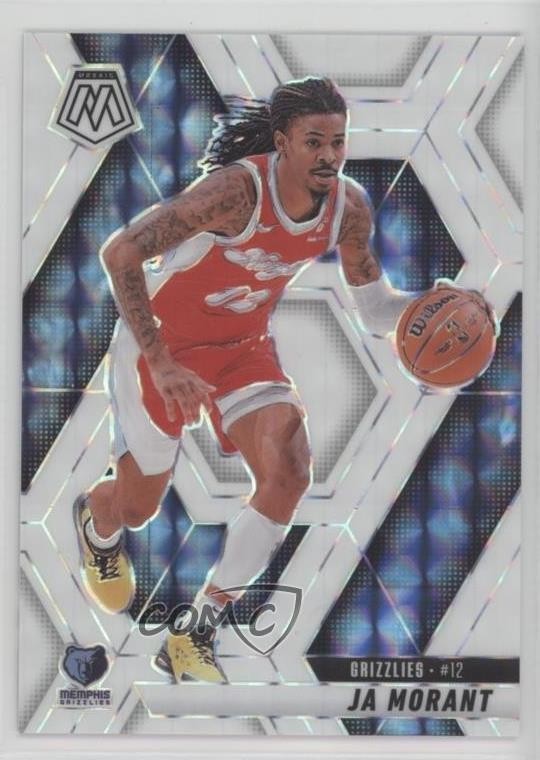 2024-25 Panini Mosaic White Mosaic Prizm 3/25 Ja Morant #195 z6j