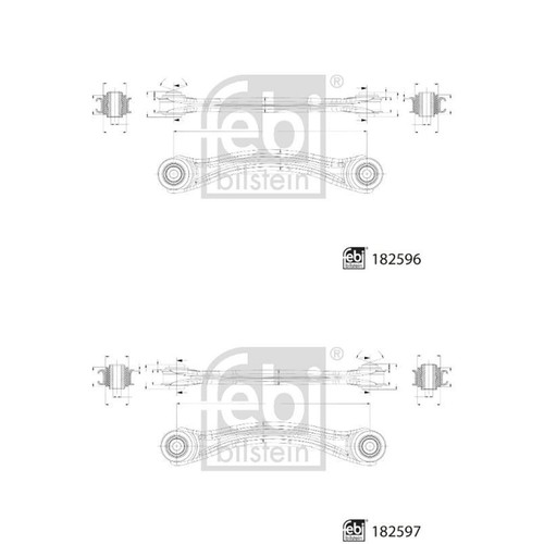 Kit Braccio Oscillante Sterzo Supporto Posteriore SX DX 10-pezzo per BMW X5 E53