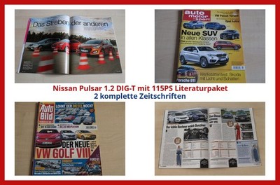 Nissan Pulsar 1.2 DIG-T mit 115PS Literaturpaket - 2 komplette Zeitschriften