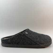 Birkenstock Zermatt Men Size 9 EU 42 Gray Shearling Wool Felt Slippers Shoes
