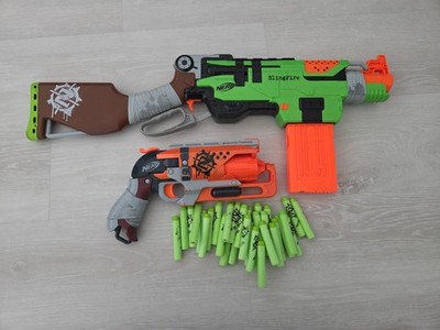 NERF ZOMBIE STRIKE SlingFire And HammerShot Combo | eBay