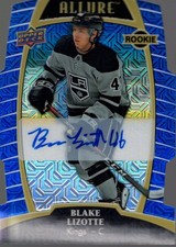2019-20 Upper Deck Allure Auto Blue Line #87 Blake Lizotte /35 - HKY