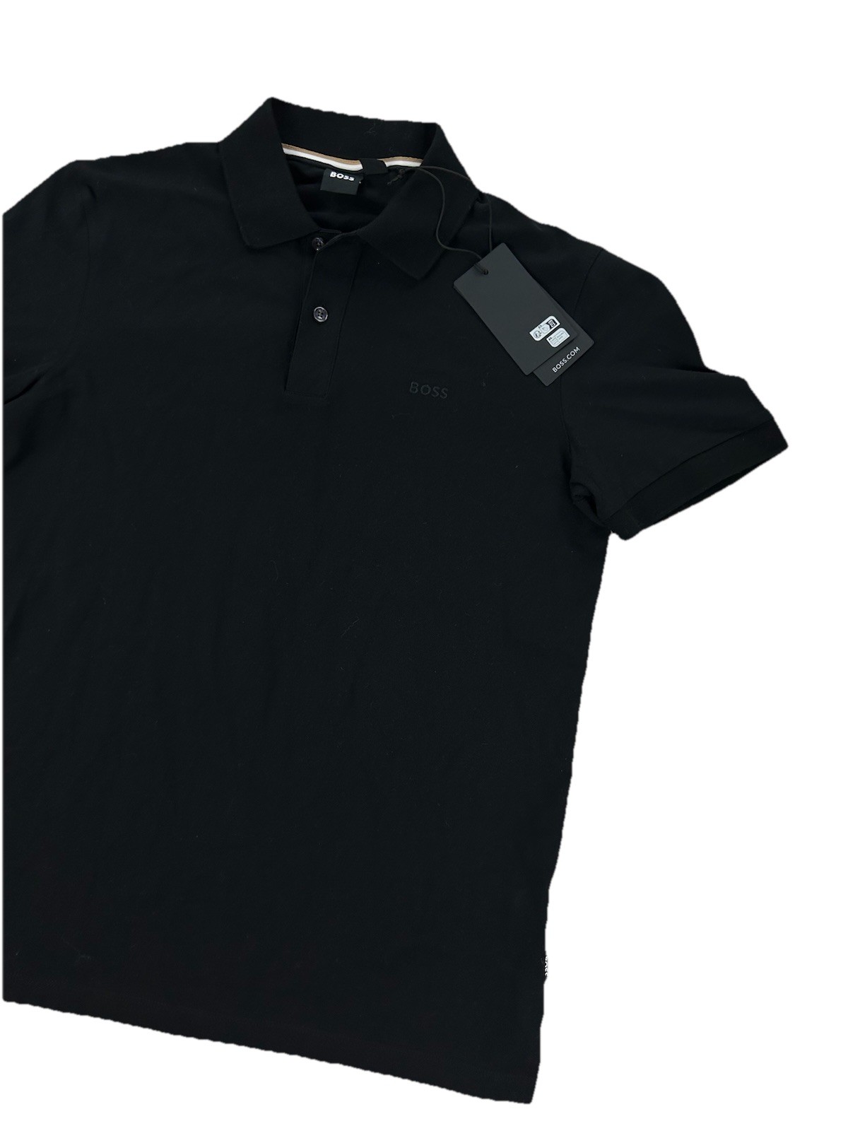 NEW Hugo Boss Pallas Short Sleeve Polo Shirt Black Mens US Size M thumbnail 3