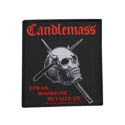 Candlemass Epicus Doomicus Battle Jacket Sew On Woven Patch - OFFICIAL  13-1