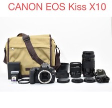 SLR camera canon kiss x10/standard  telephoto double lens set