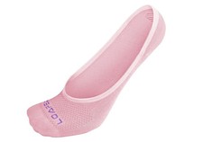 ZeroSock Bamboo Viscose Ultra-Low No Show Socks 4 Pairs Per Box 5-8.5 Pink