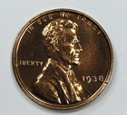 *1938 LINCOLN WHEAT CENT* *RED PROOF* *GEM BU+++* *VERY RARE* NR#G4020