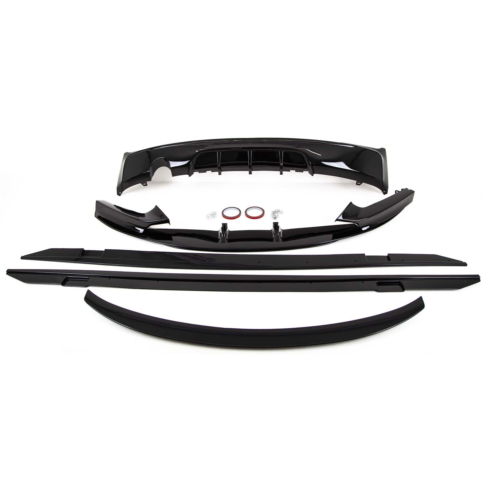 Fits BMW F22 Bodykit Diffuser Front Splitter Skirts Gloss
