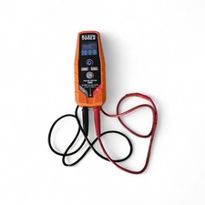 Klein Tools Tough Meter IP53 ET250 Voltage Tester Cat IV 600V Leads Tested